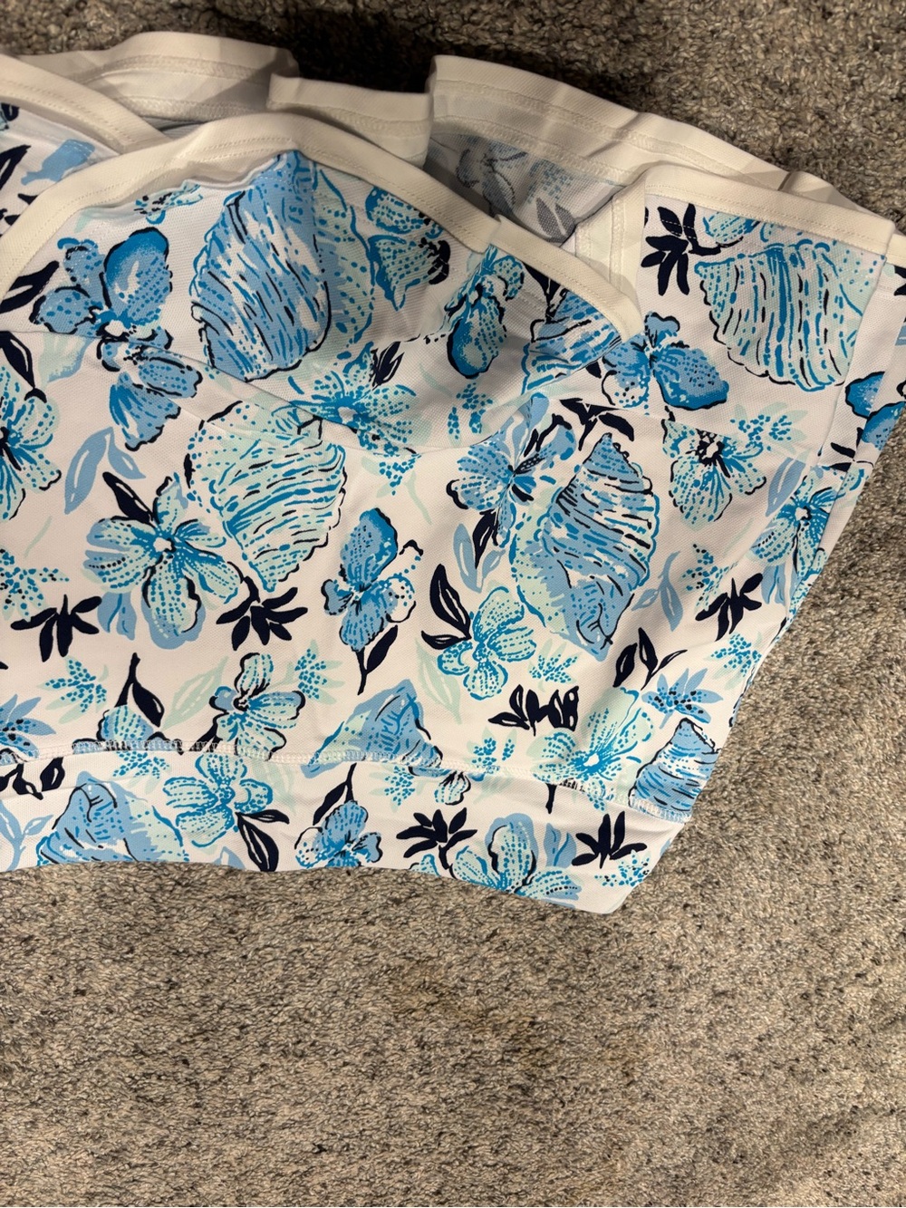 Lilly Pulitzer Blue Multi Floral Mini Skirt - Picture 3 of 6